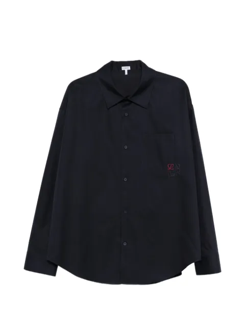 LOEWE logo-embroidery long-sleeve shirt