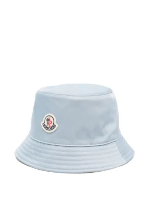 MONCLER バケットハット ホワイト ライトベージュ バケットハット : ハット＆ベレー 向けの レディース