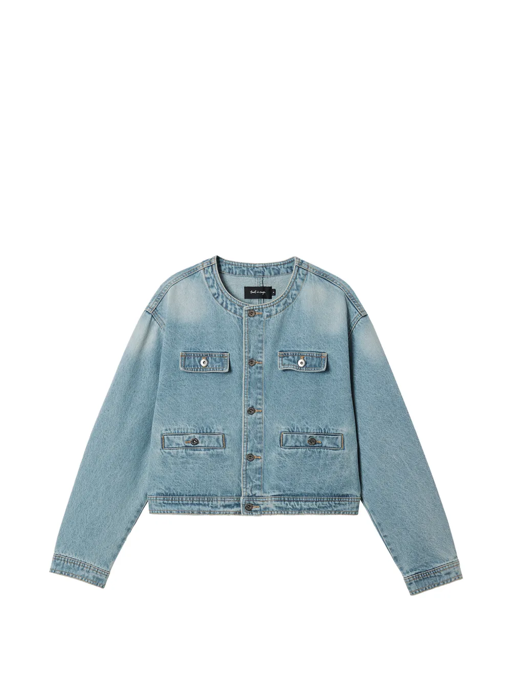 tout a coup Giacca denim con tasche - Blu