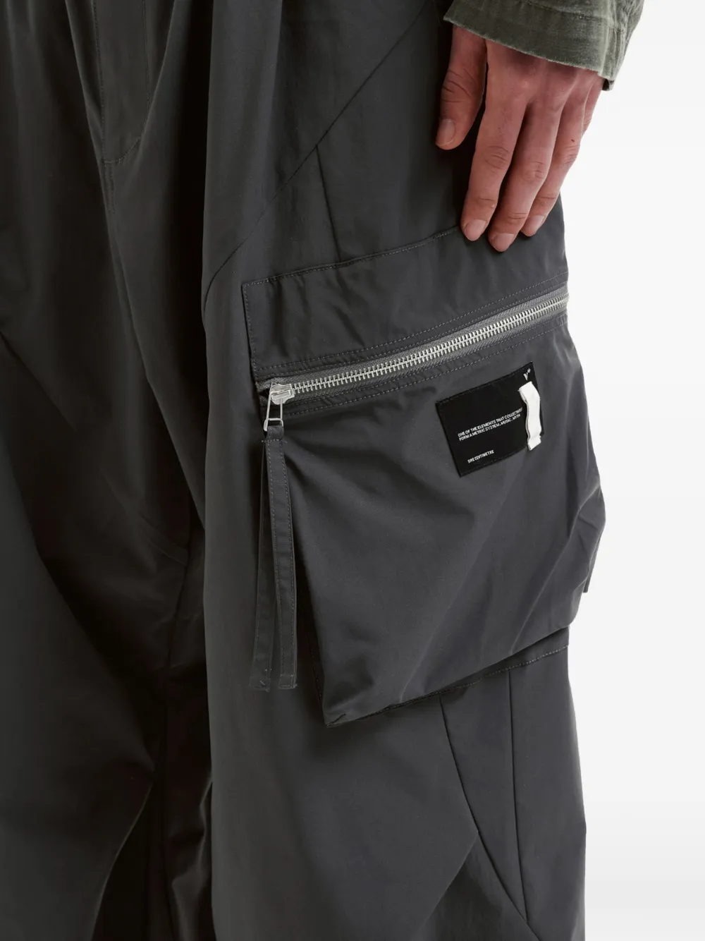FIVE CM Broek met cargo zak Grijs