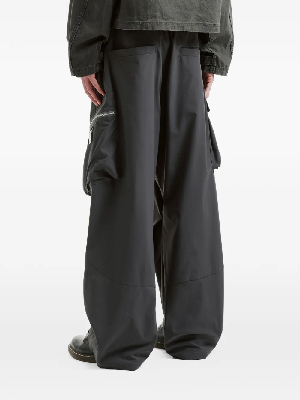 FIVE CM Broek met cargo zak Grijs