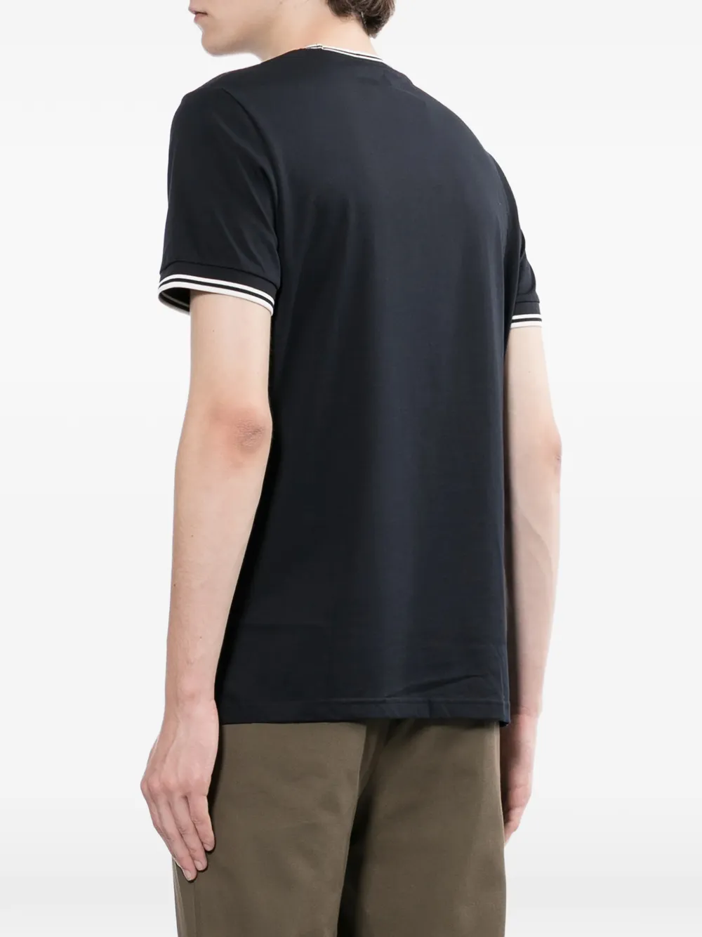 Embroidered Striped T-Shirt