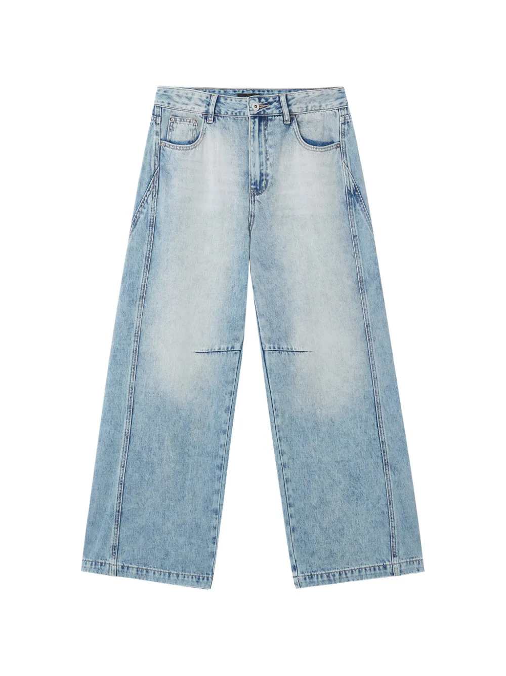 tout a coup Jeans a gamba ampia - Blu