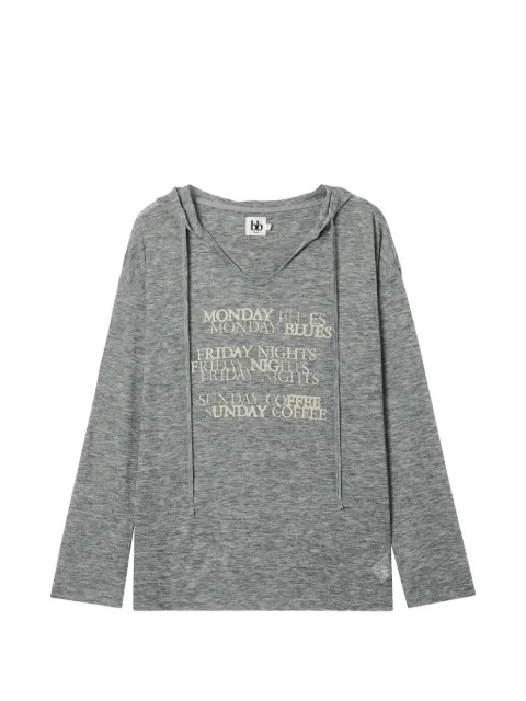 b+ab hoodie à col v