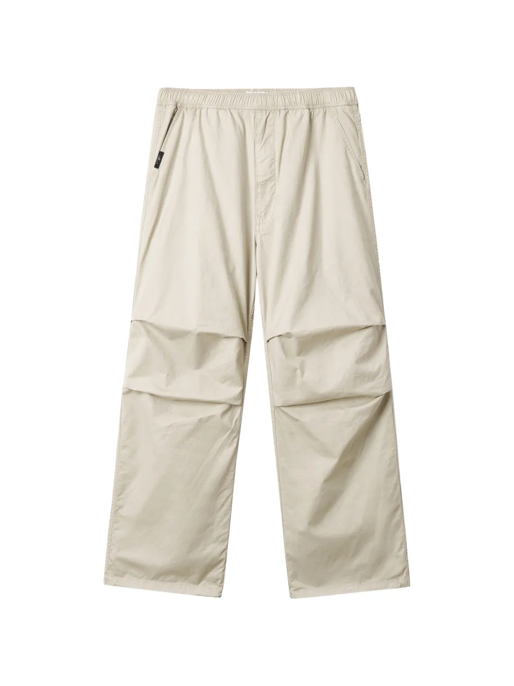 izzue logo-patch trousers | Neutrals | Image 1