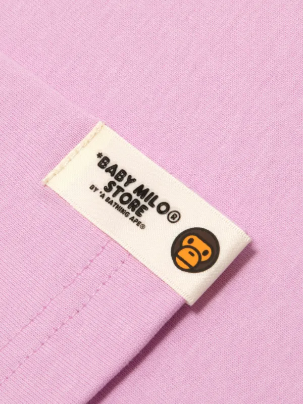 BABY MILO® STORE BY *A BATHING APE® graphic-print T-shirt | Pink