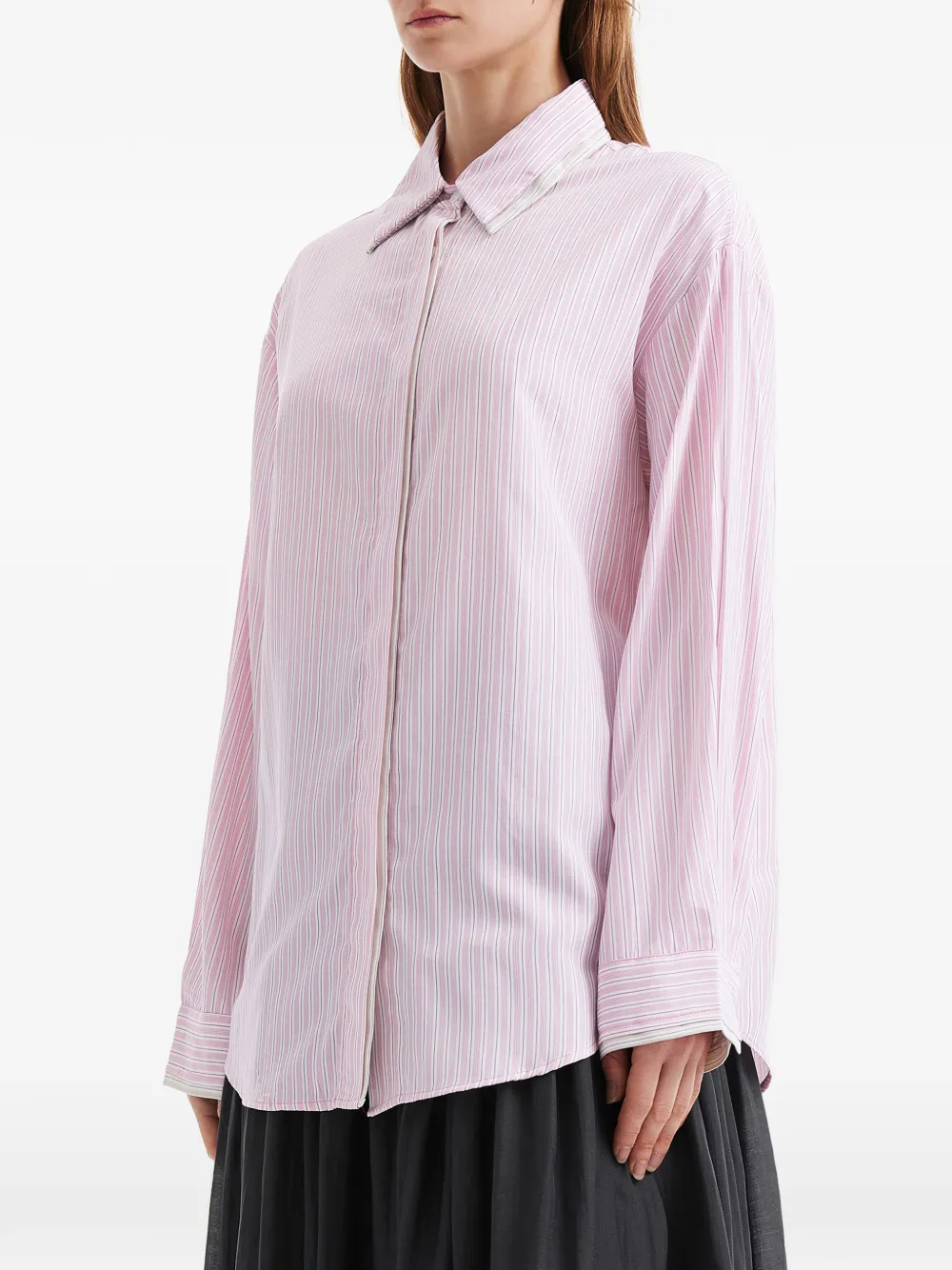 tout a coup Gestreept blouse Roze