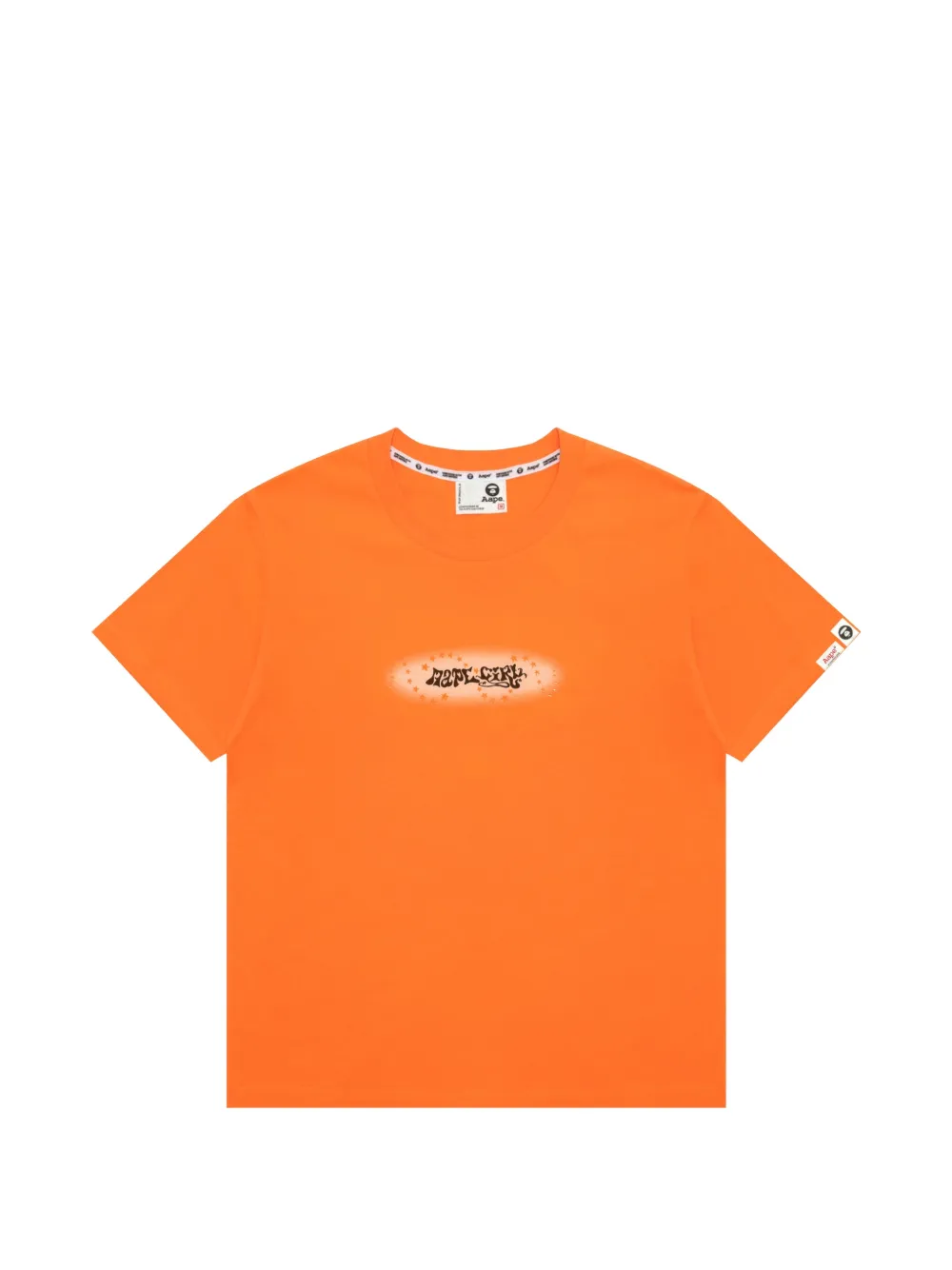 AAPE BY *A BATHING APE® T-shirt con stampa - Arancione