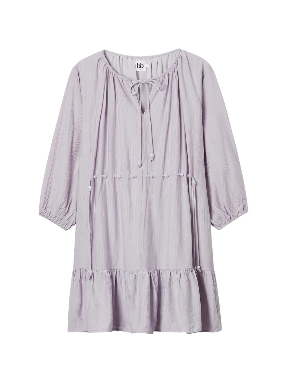 b+ab Abito con balze - Viola
