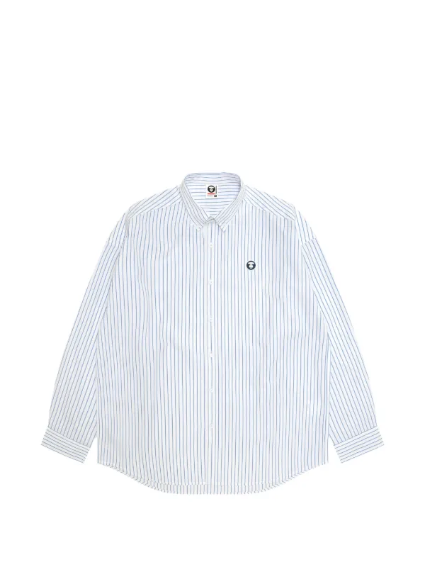 AAPE BY *A BATHING APE® Striped Shirt | White | FARFETCH HK