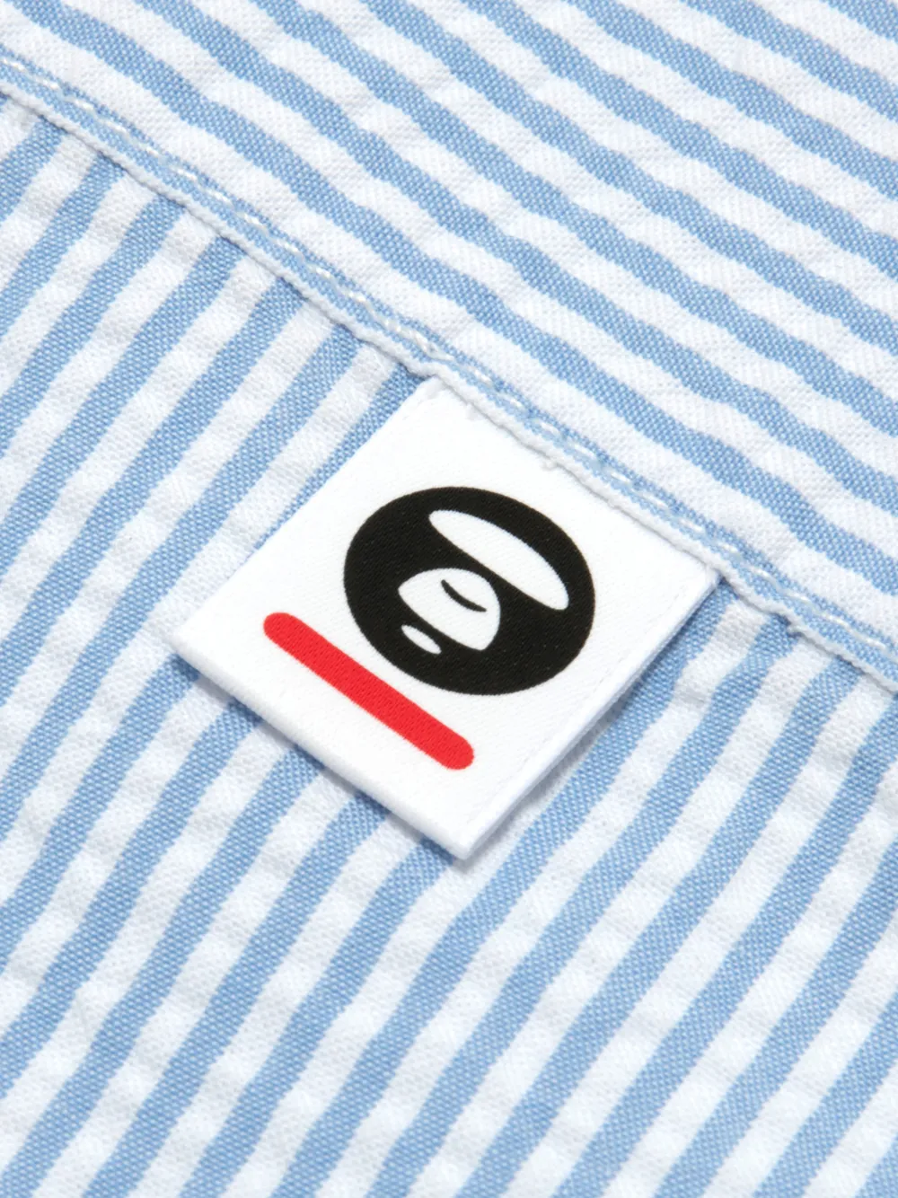 AAPE BY *A BATHING APE Gestreept overhemd Blauw