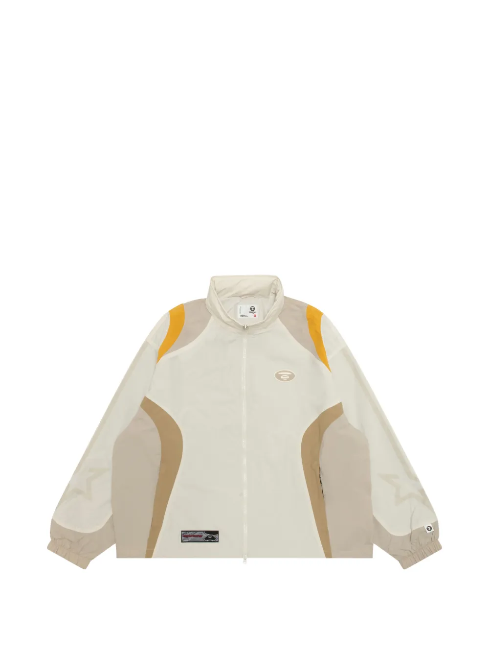 AAPE BY *A BATHING APE Jack met capuchon en vlakken Beige