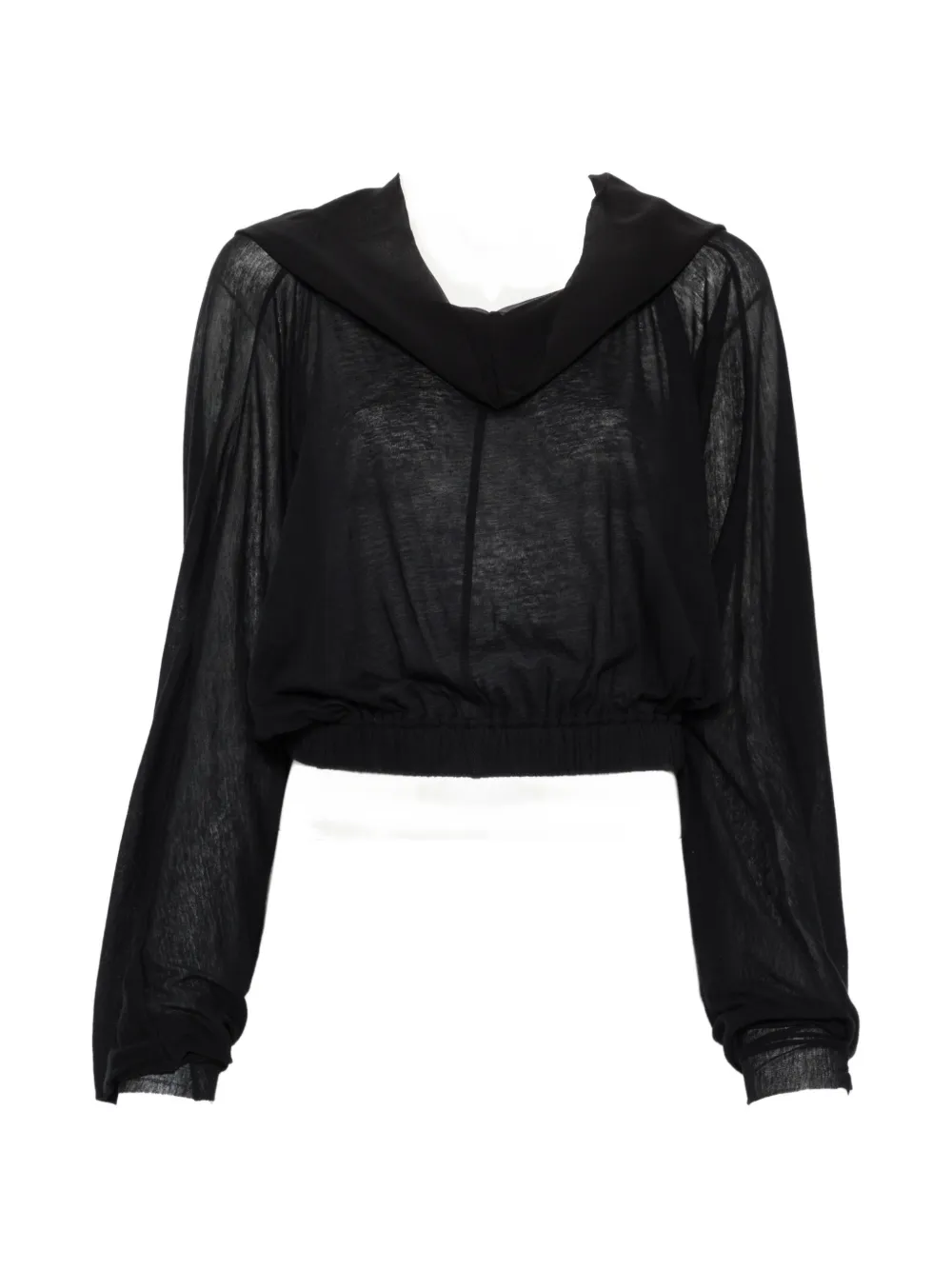 Rick Owens hooded-neck T-shirt - Nero