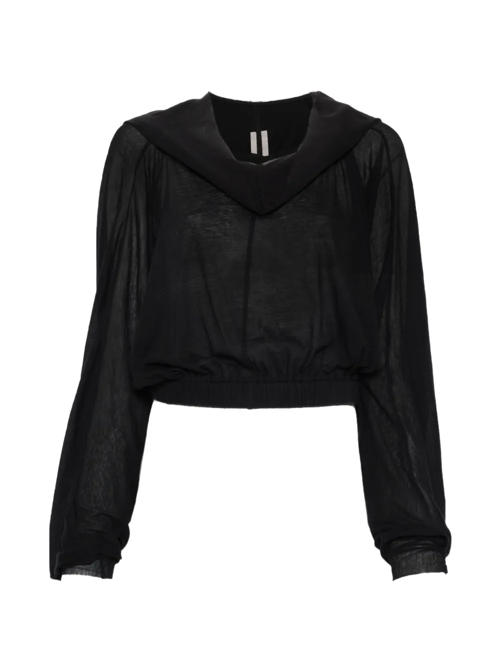 Rick Owens hooded-neck T-shirt - Nero