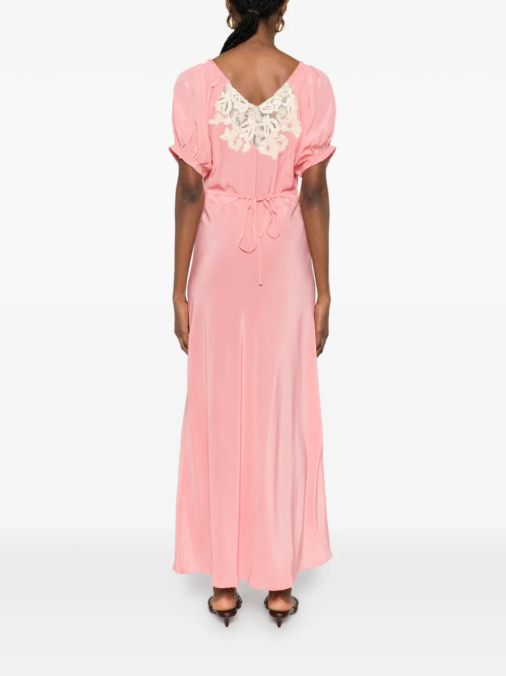 Rixo Ilaria maxi-jurk Roze