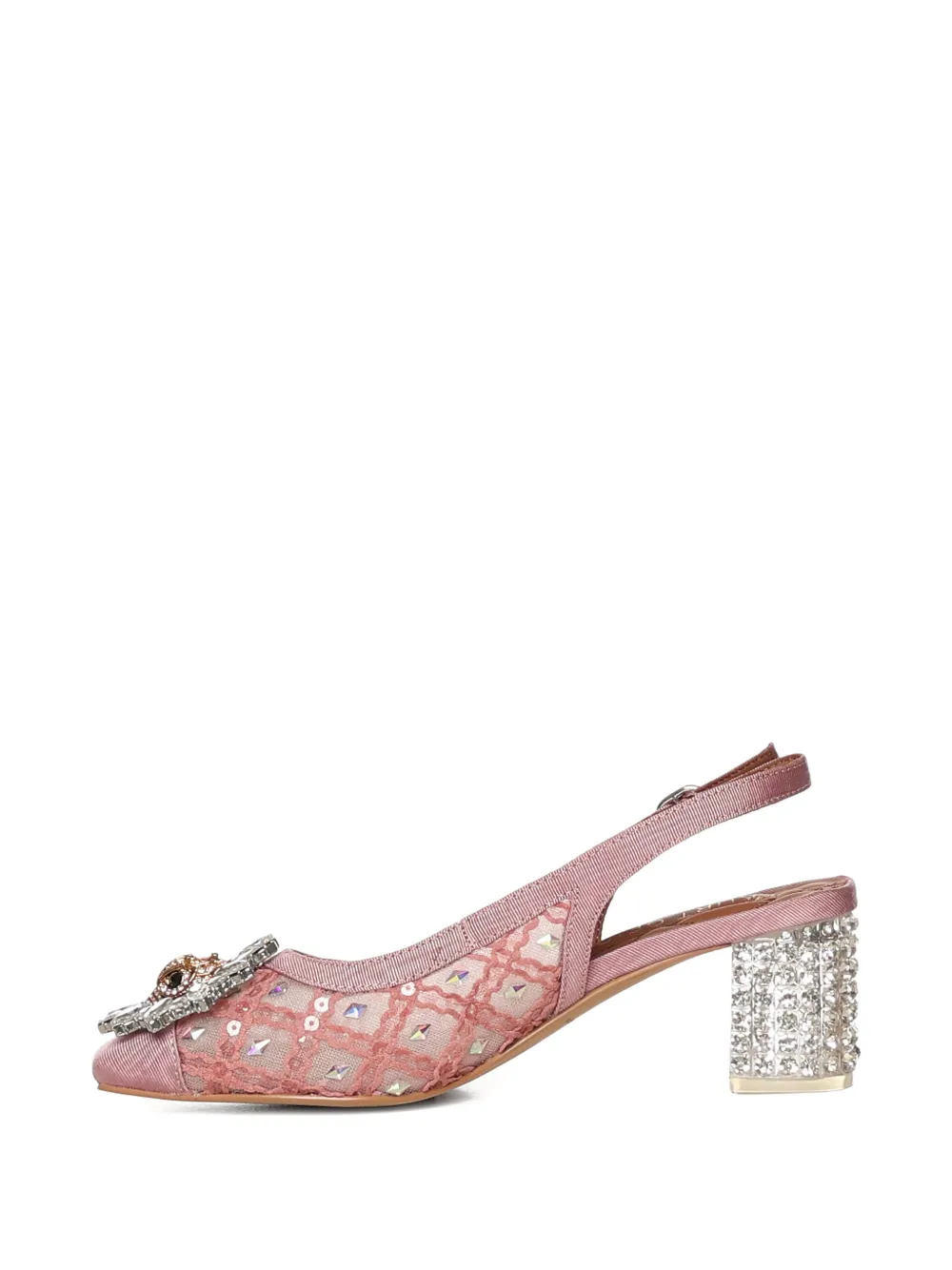 Kurt Geiger London embellished heeled pumps Roze