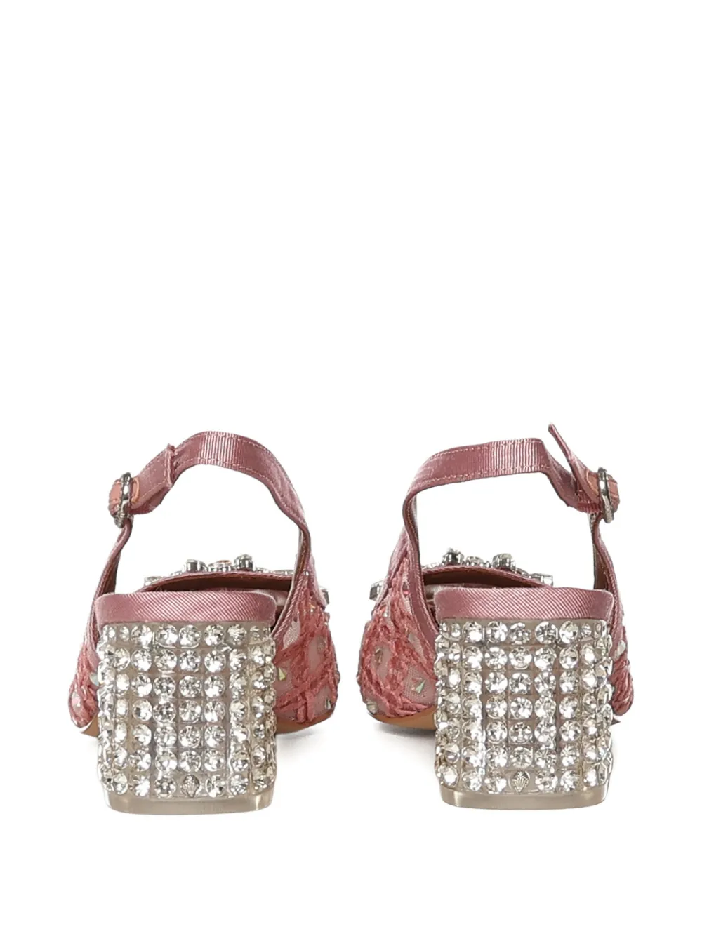 Kurt Geiger London embellished heeled pumps Roze