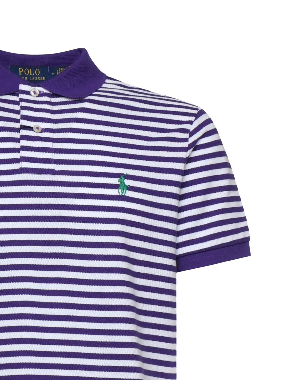 Polo Ralph Lauren Poloshirt met gestreept logo Paars