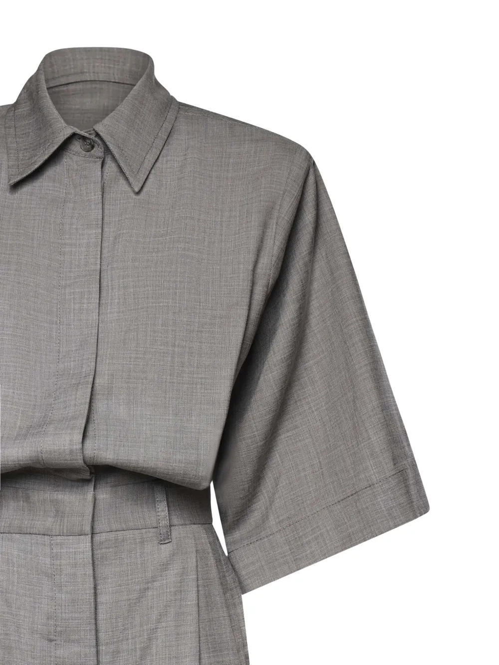  The Andamane Short-sleeve Jumpsuit - Grey 