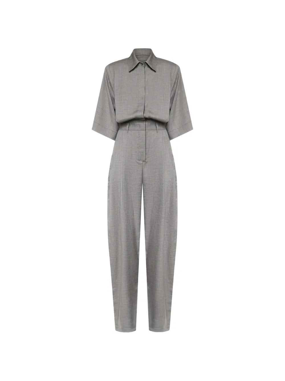 THE ANDAMANE short-sleeve jumpsuit - Grigio