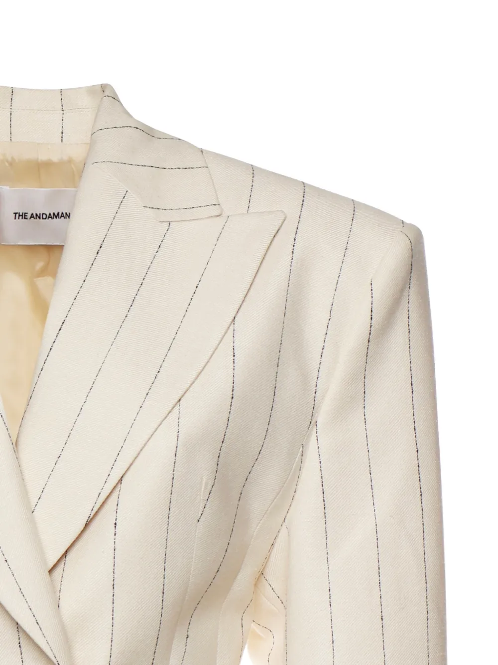  The Andamane Pinstripe Blazer - Neutrals 