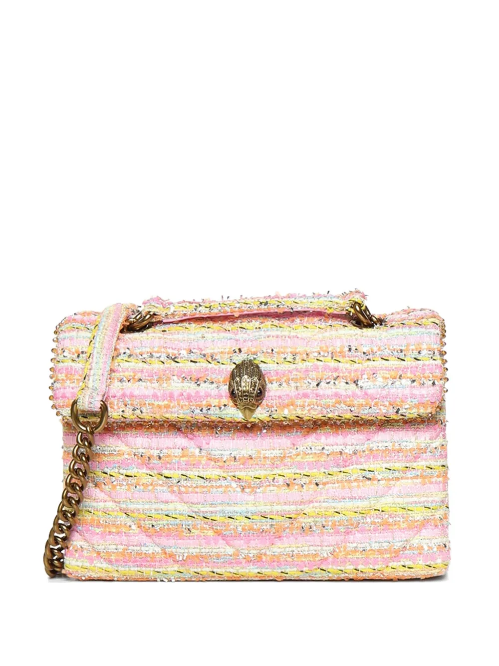 Kurt Geiger London Kensington tweed shoulder bag - Rosa