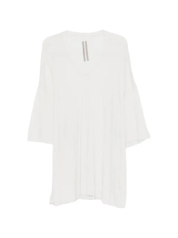 Rick Owens V Tommy V-neck Short-sleeve T-shirt in White