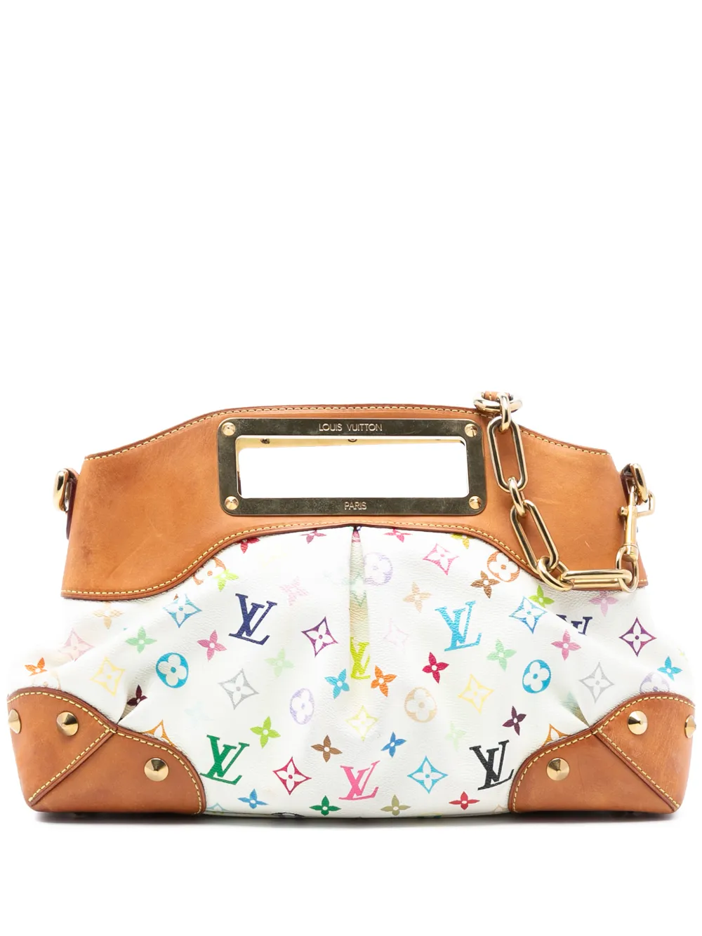 Louis Vuitton Pre-Owned 2009 Monogram Multicolore Judy MM satchel - Bianco