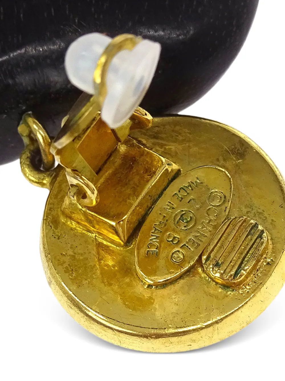 CHANEL Pre-Owned 1990-2000s ココマーク ハート ピアス | ゴールド