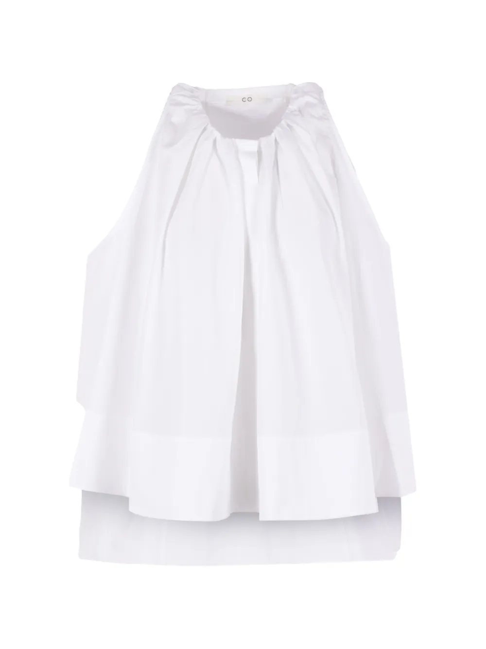 Co gathered sleeveless top - Bianco