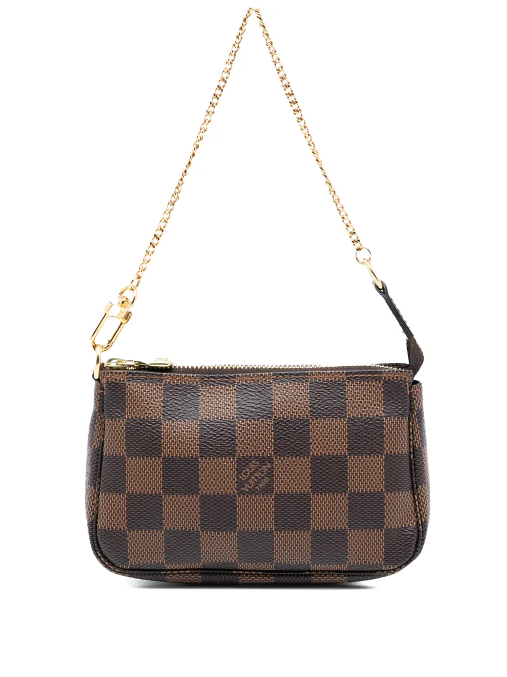 Louis Vuitton Pre-Owned 2014 Damier Ebene Mini Pochette Accessoires handbag - Marrone