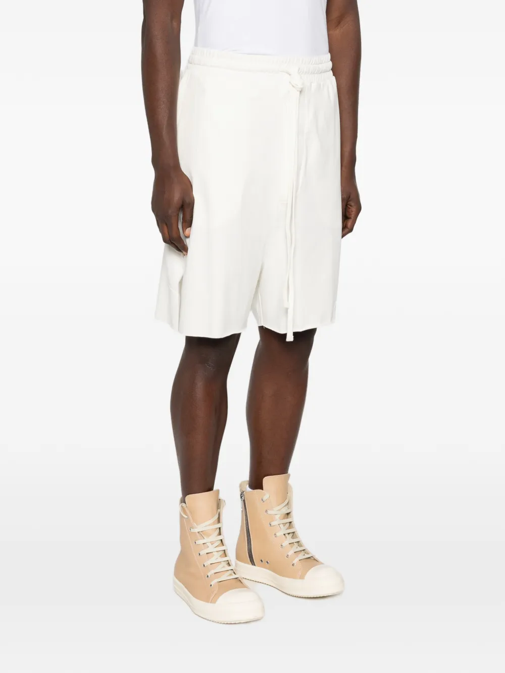  Thom Krom Drawstring Track Shorts - White 
