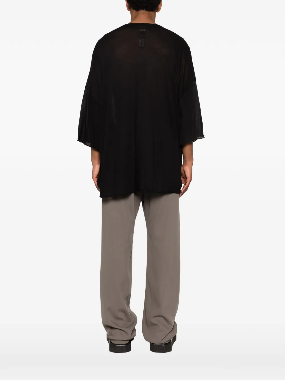 Rick Owens Tommy T-shirt met V-hals Zwart