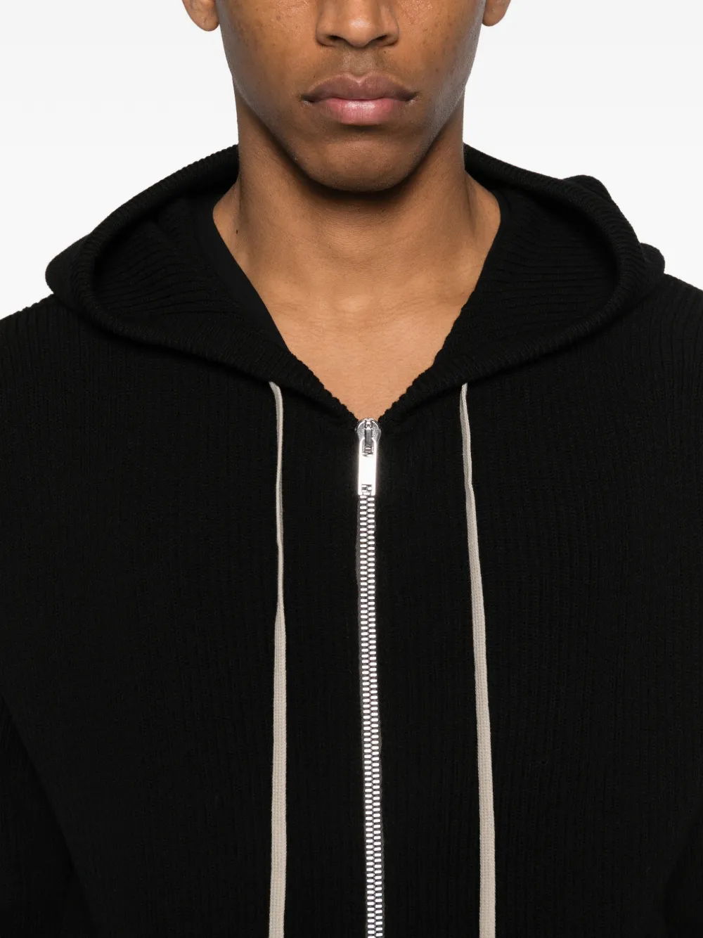 Rick Owens Vest met capuchon Zwart