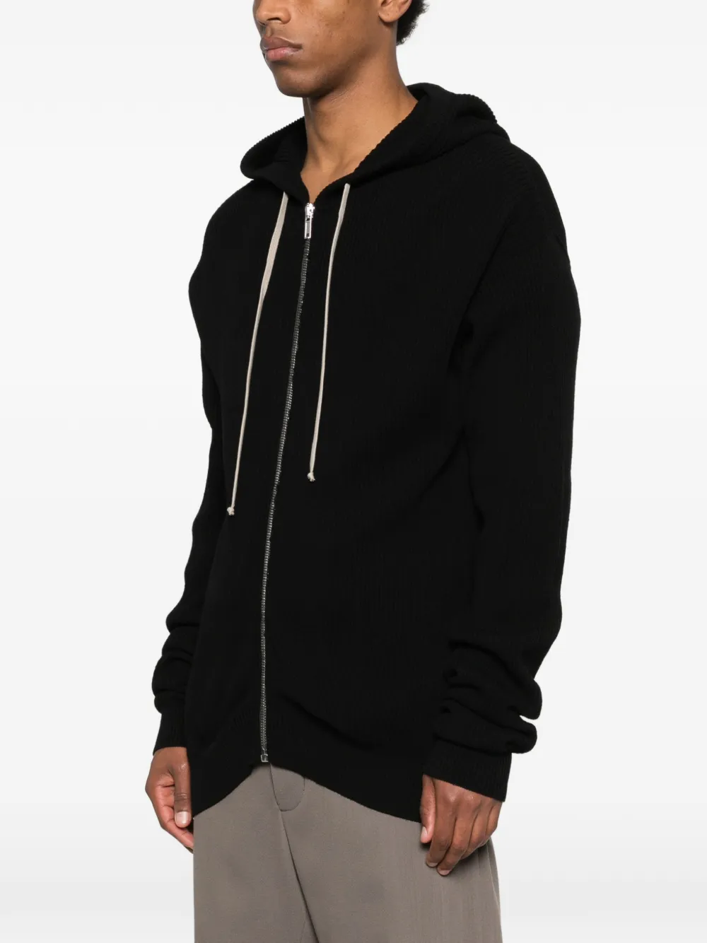 Rick Owens Vest met capuchon Zwart