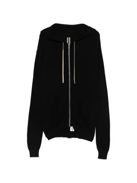 Rick Owens hooded zip-up cardigan