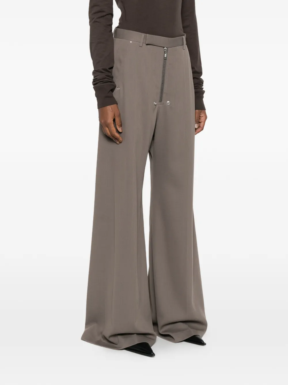 Rick Owens Broek met rits Grijs