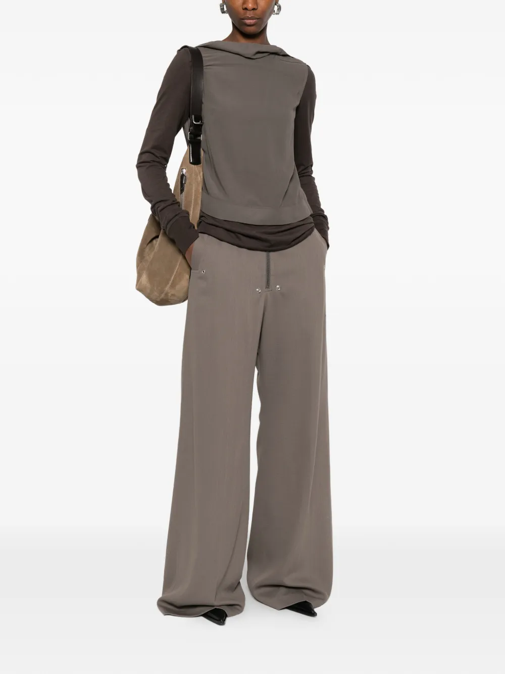 Rick Owens Broek met rits Grijs