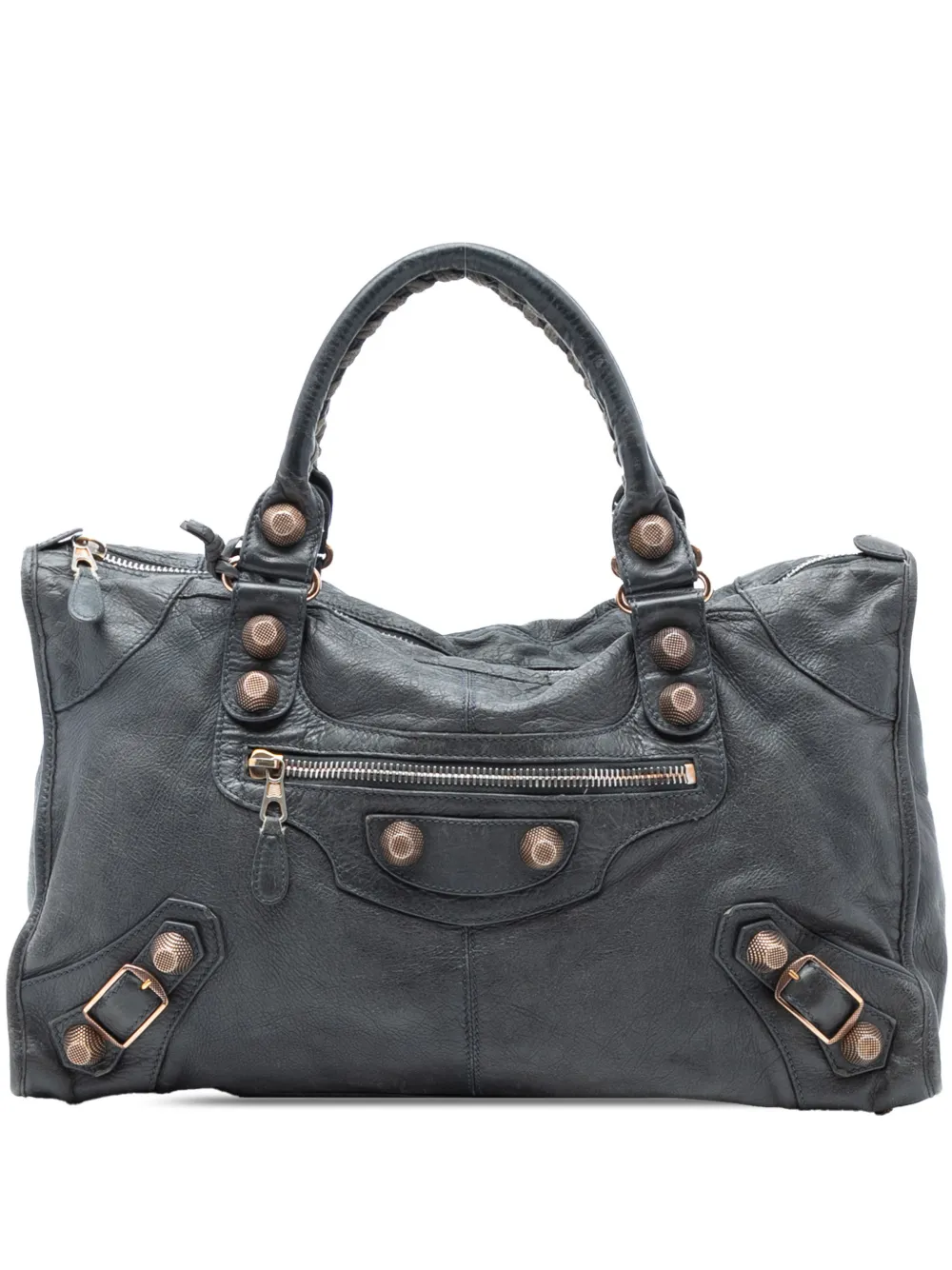 Balenciaga Pre-Owned 2005-2025 Lambskin Motocross Giant 21 Work satchel - Blu