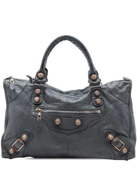 Balenciaga Pre-Owned 2005-2025 Lambskin Motocross Giant 21 Work satchel