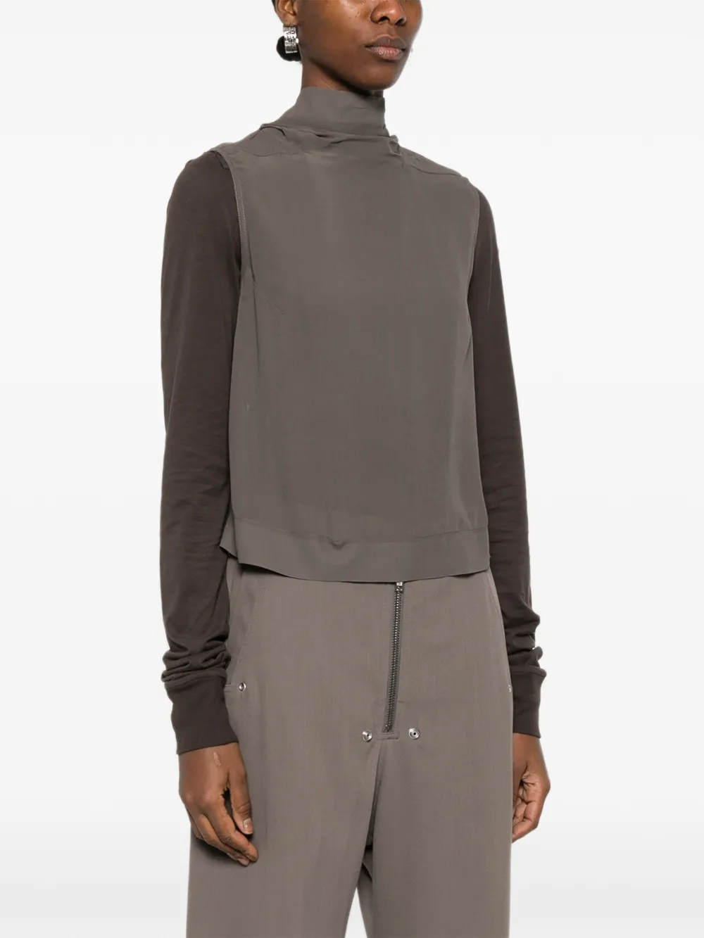 Rick Owens Spencer met ritssluiting Grijs
