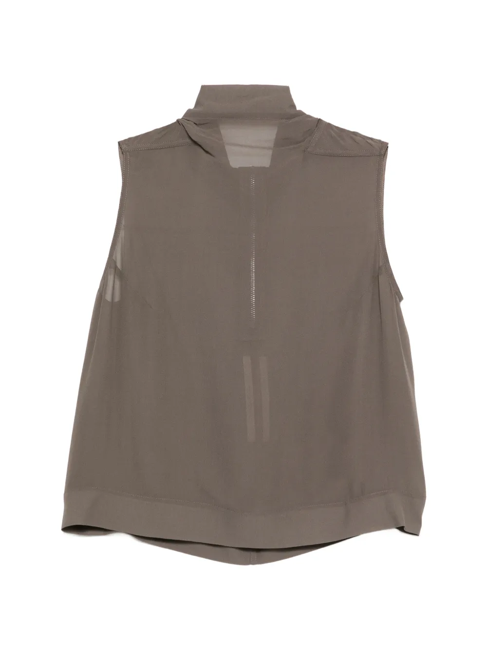 Rick Owens zip-fastening vest - Grigio