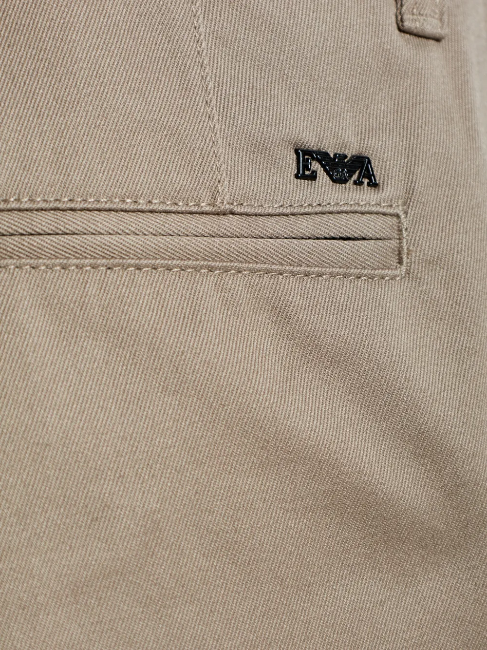 Emporio Armani Broek met toelopende pijpen Beige