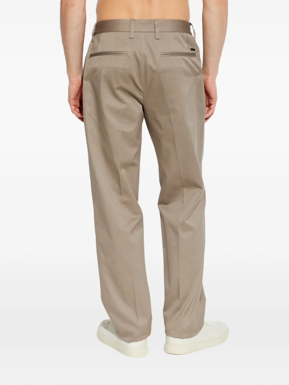 Emporio Armani Broek met toelopende pijpen Beige