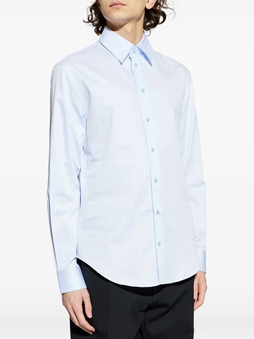 Emporio Armani Blauw overhemd