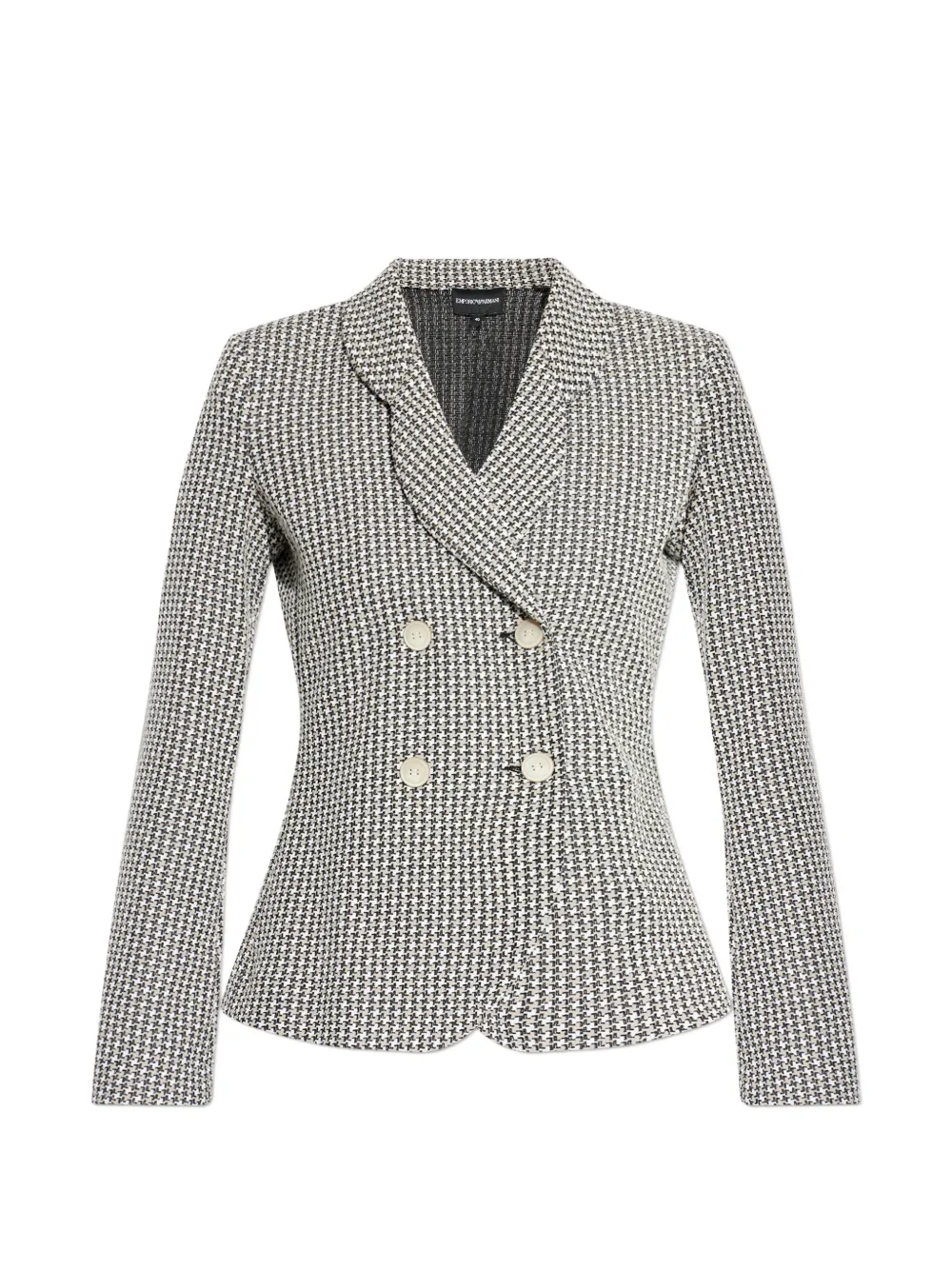 Emporio Armani houndstooth double-breasted blazer - Toni neutri
