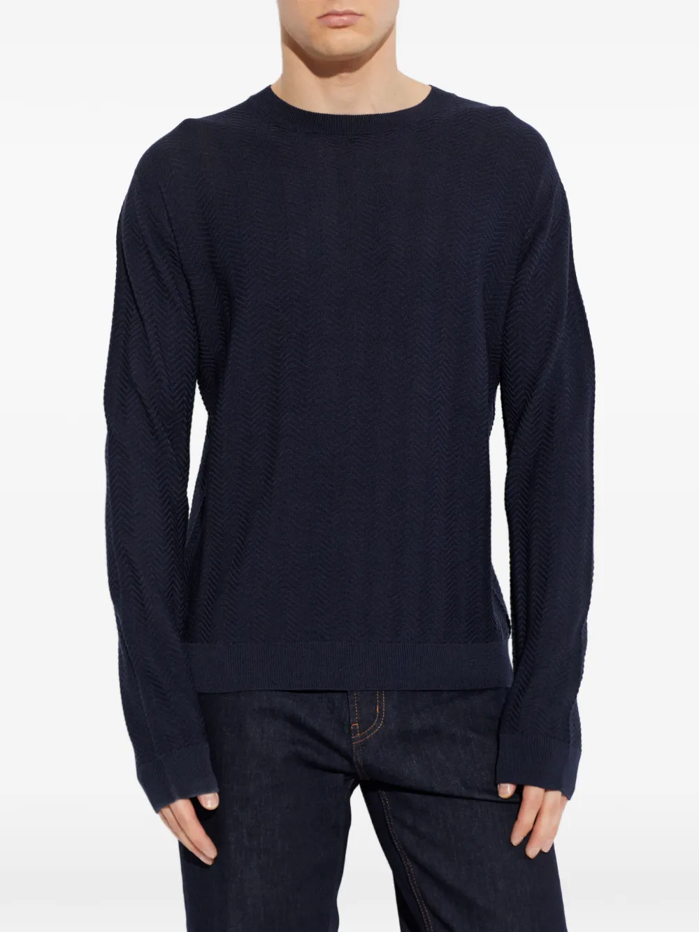 Giorgio Armani Trui met lange mouwen Blauw