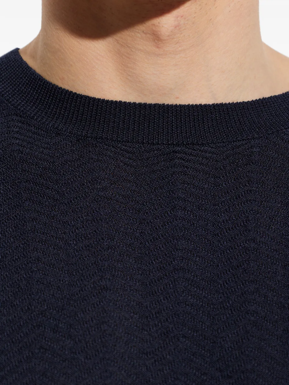 Giorgio Armani Trui met lange mouwen Blauw