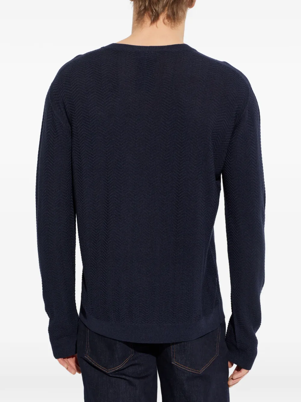 Giorgio Armani Trui met lange mouwen Blauw