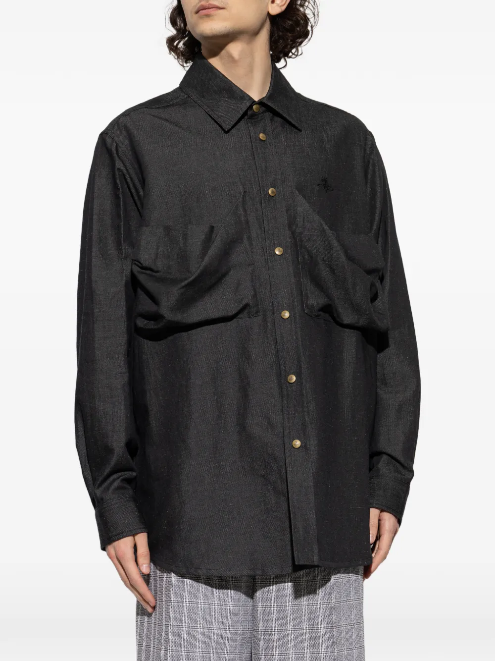 Vivienne Westwood Jack met borstzak en knopen Zwart